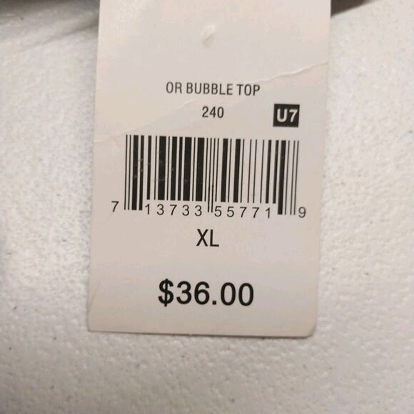 Ophelia Roe Bubble Top Sz XL Navy Blue Floral Feminine Romantic Casual Chic - Picture 10 of 10